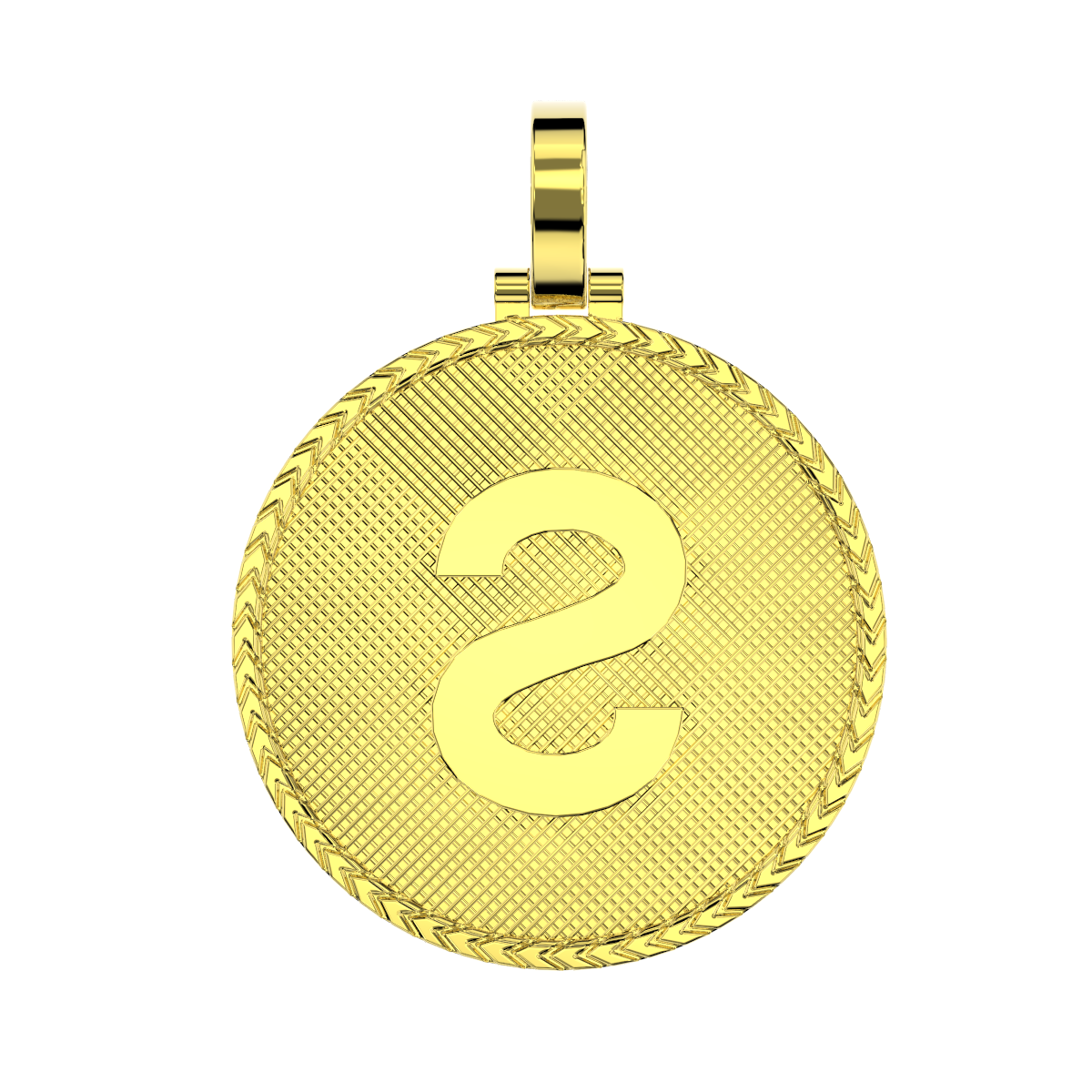 Sologenic Logo Gold Pendant w/ Gold Chain