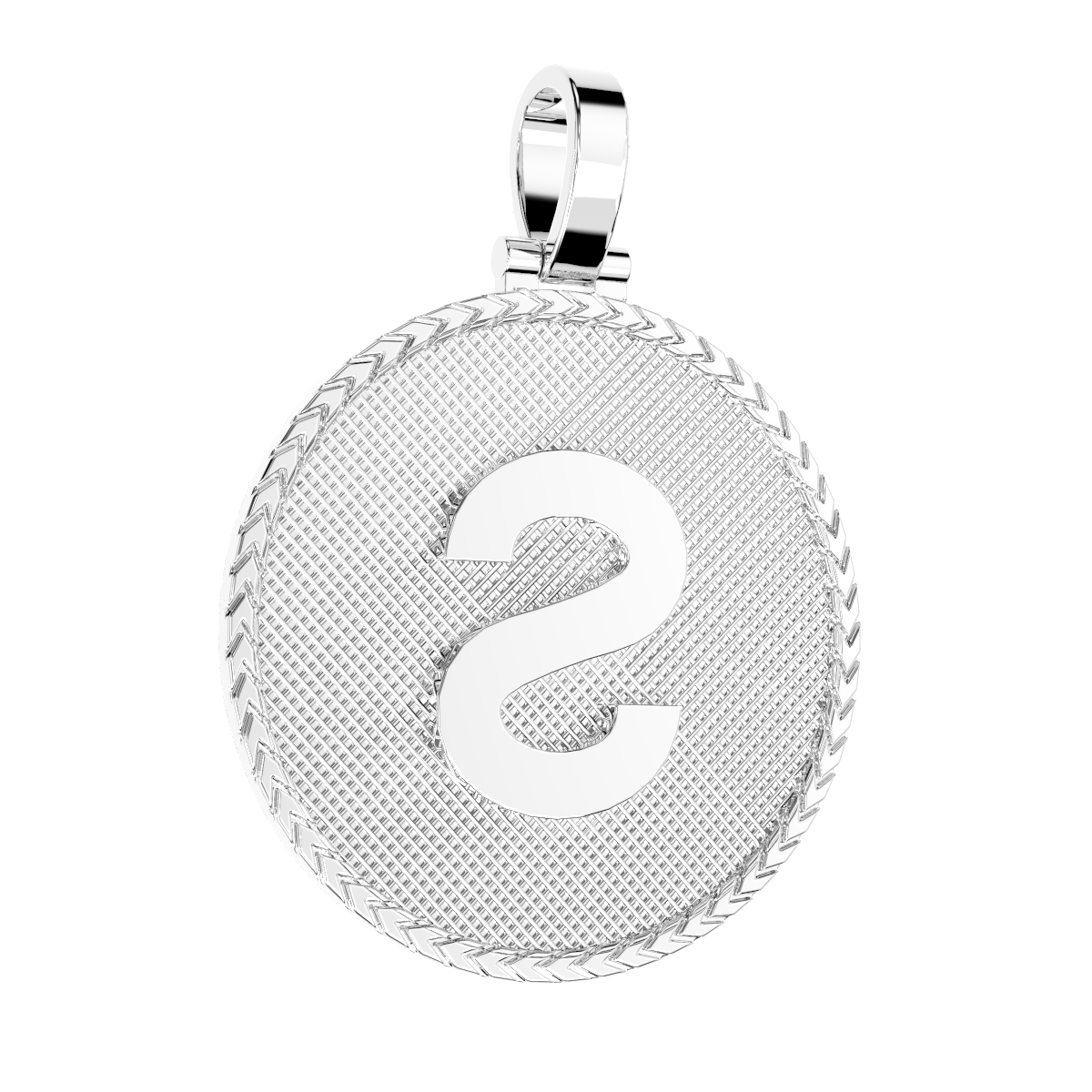 Sologenic Logo Silver Pendant w/ Silver Chain
