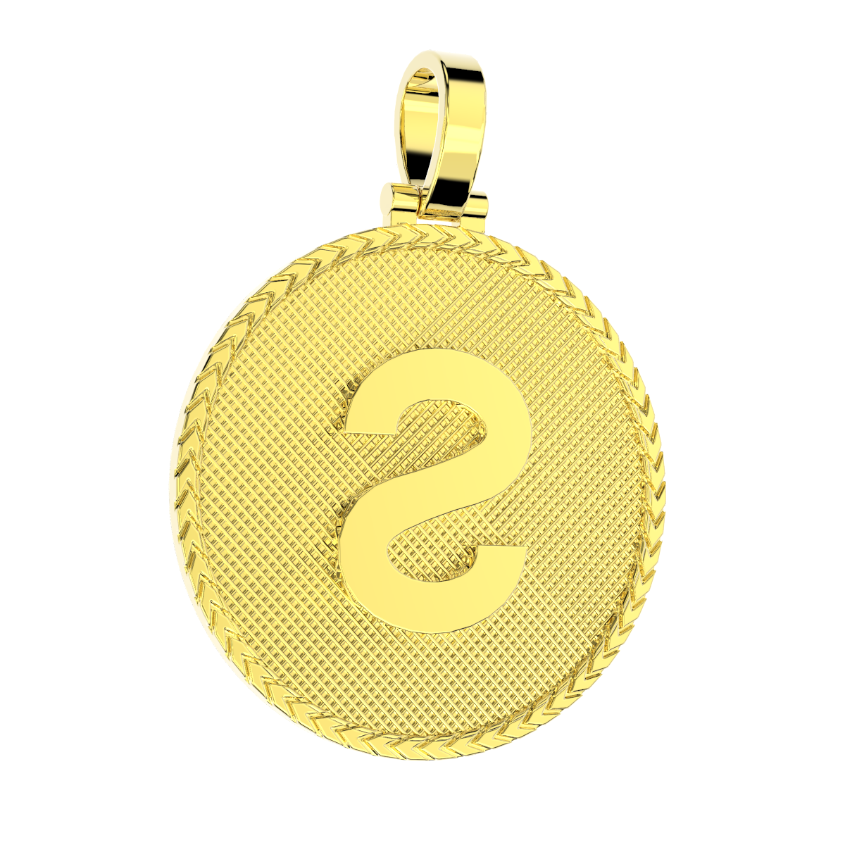 Sologenic Logo Gold Pendant w/ Gold Chain