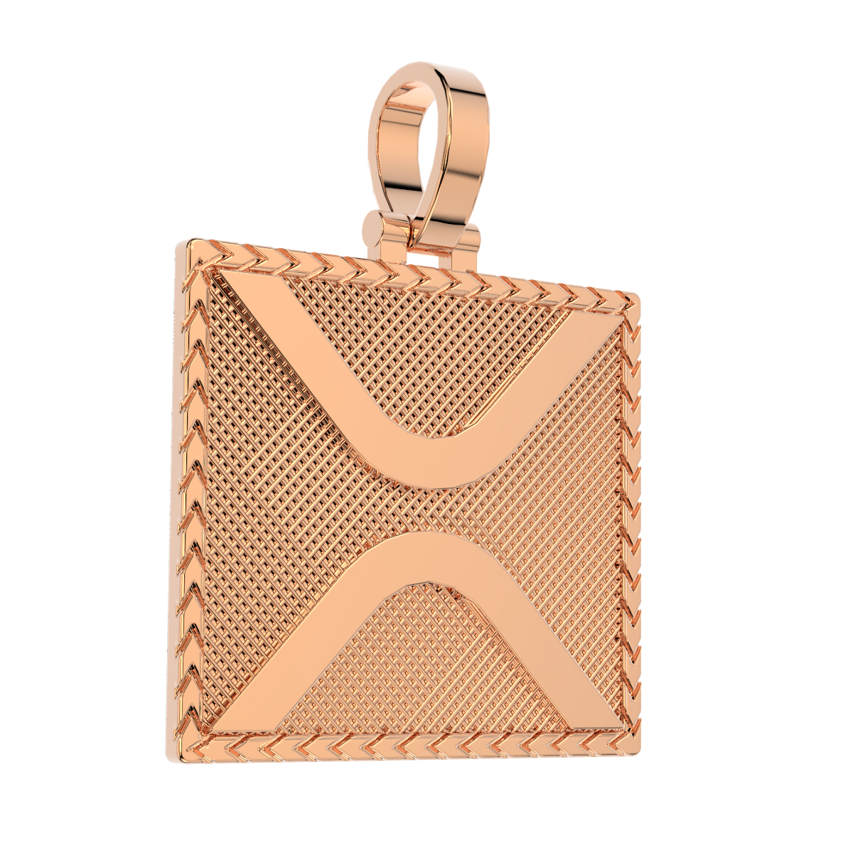 XRP Logo Gold Pendant w/ Gold Chain