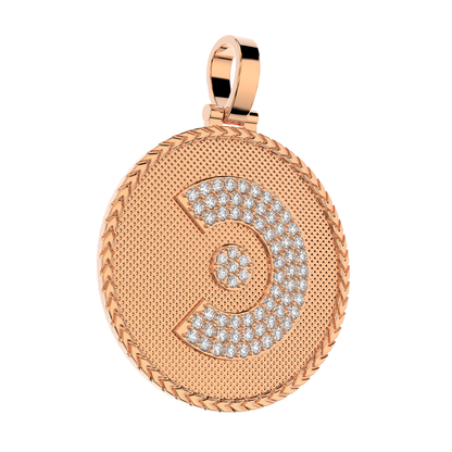 Coreum Logo Gold/Diamond Pendant w/ Chain