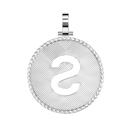 Sologenic Logo Silver Pendant w/ Silver Chain