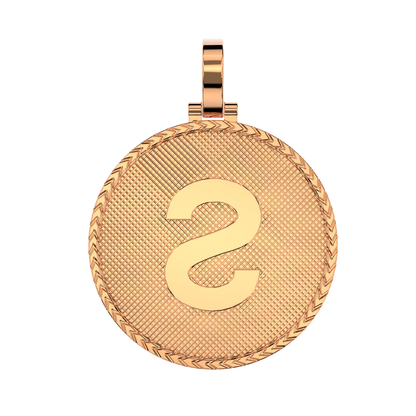 Sologenic Logo Gold Pendant w/ Gold Chain