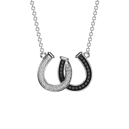 Double Horse Shoe Diamond Pendant