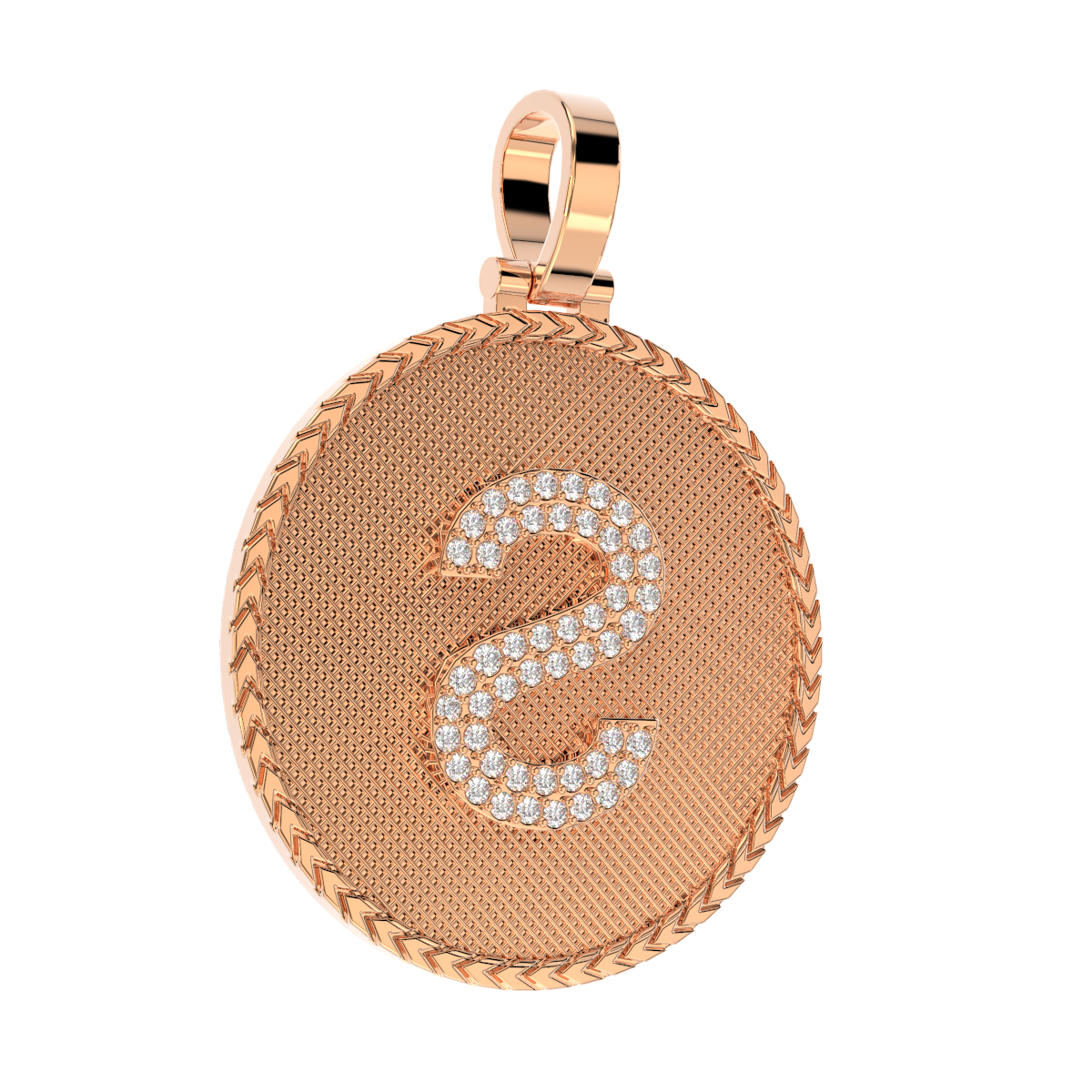 Sologenic Logo Gold/Diamond Pendant w/ Chain
