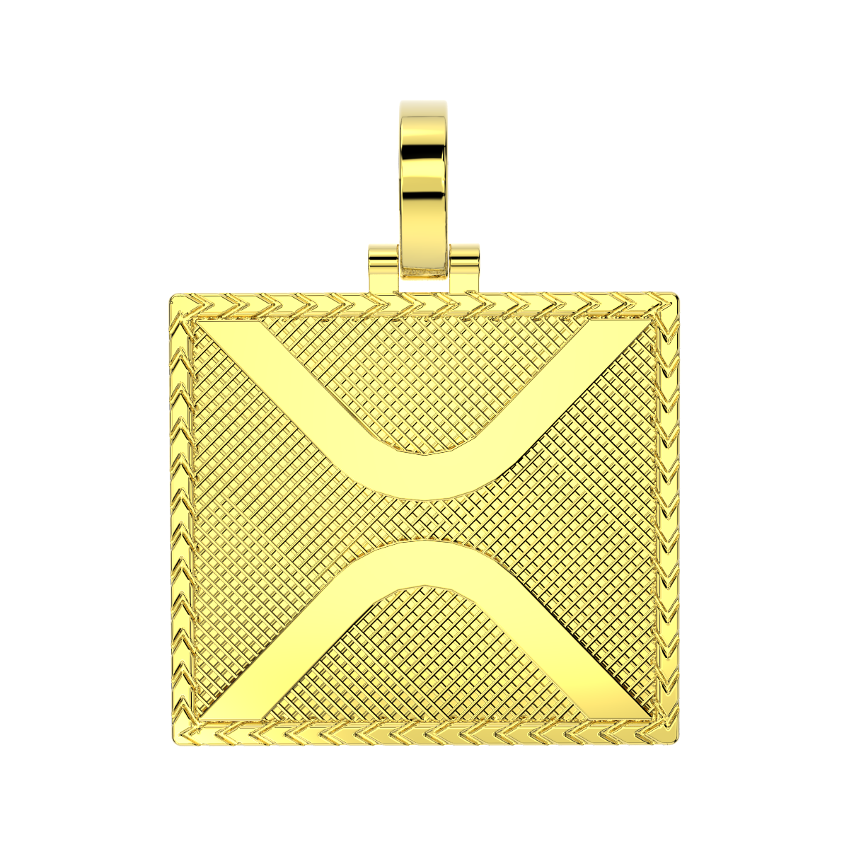 XRP Logo Gold Pendant w/ Gold Chain