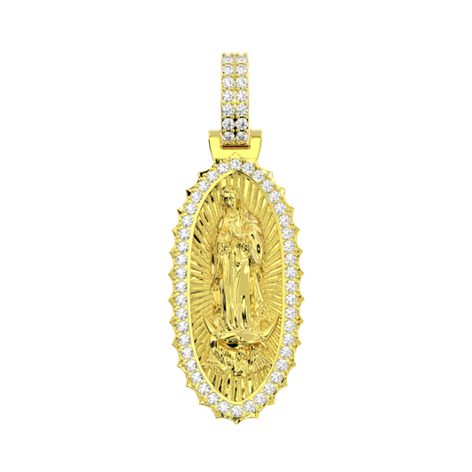 Virgin Mary Diamond Pendant