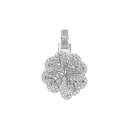 Four Leaf Clover Diamond Pendant