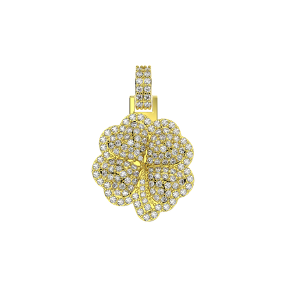 Four Leaf Clover Diamond Pendant