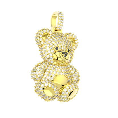Teddy Bear Diamond Pendant