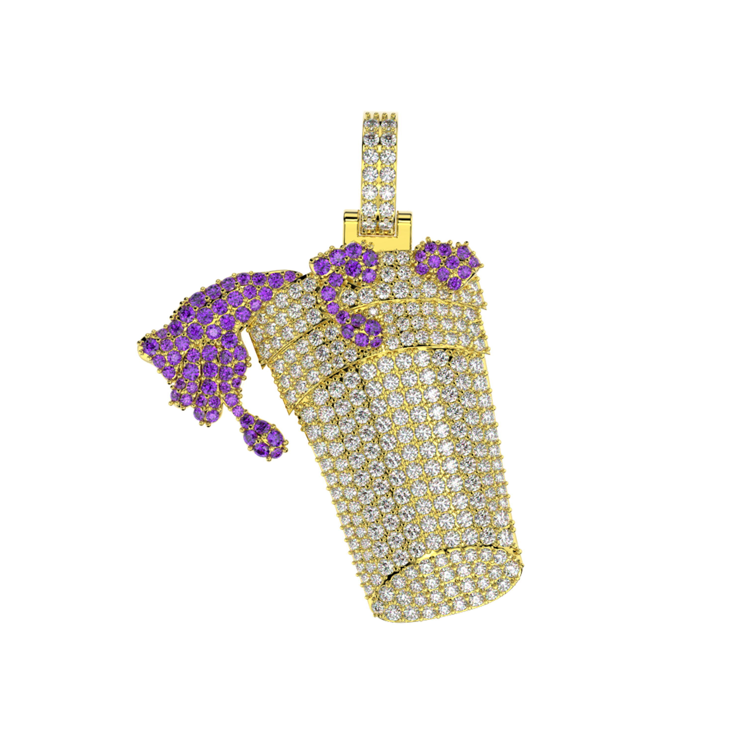 Lean Cup Diamond Pendant