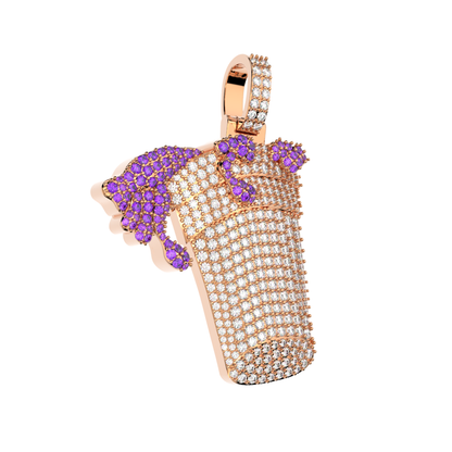 Lean Cup Diamond Pendant