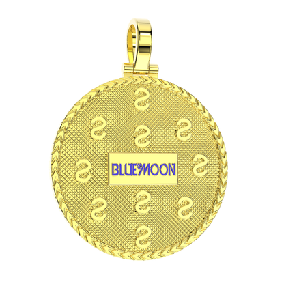Sologenic Logo Gold/Diamond Pendant w/ Chain