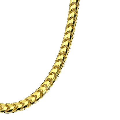 4.5mm Solid Gold Franco Chain